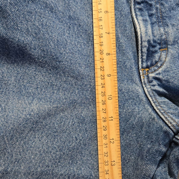 L.L. Bean Flannel Lined Jeans Mens 38x30 Blue Classic Fit Double L Cotton Denim - Picture 7 of 9